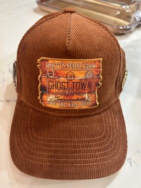 Knott's Berry Farm Ghost Town Live Corduroy Hat - Rust